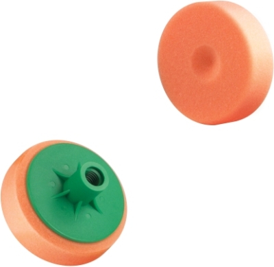 Polersvamp Ø80 mm orange medium med M14-gevind