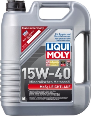 MoS2 Letløb Super 15W-40 motorolie – 5 liter
