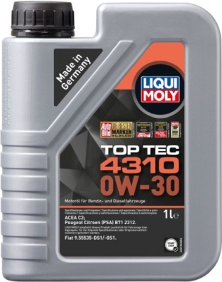Top Tec 4310 0W-30 motorolie – 1 liter