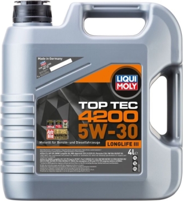 LIQUI MOLY Top Tec 4200 5W-30 motorolie – 4 liter