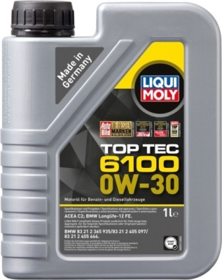 Top Tec 6100 0W-30 motorolie – 1 liter
