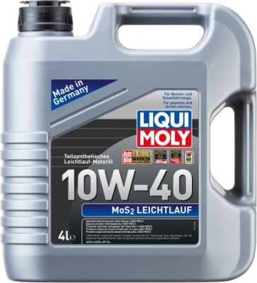 LIQUI MOLY MoS2 Leichtlauf Super 10W-40 motorolie – 4 liter