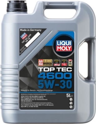 LIQUI MOLY Top Tec 4600 5W-30 motorolie – 5 liter