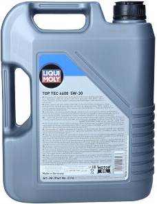 LIQUI MOLY Top Tec 4600 5W-30 motorolie – 5 liter
