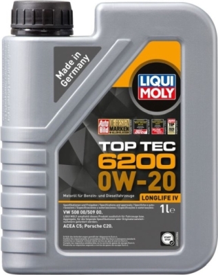 Liqui Moly Top Tec 6200 0W-20 motorolie – 1 liter