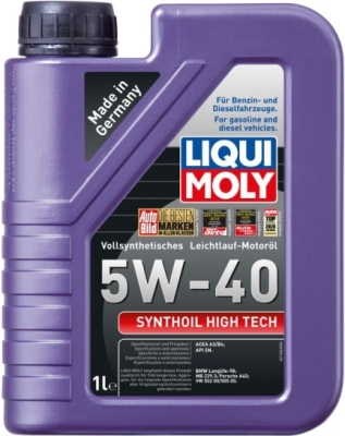Synthoil High Tech 5W-40 fuldsyntetisk motorolie – 1 liter