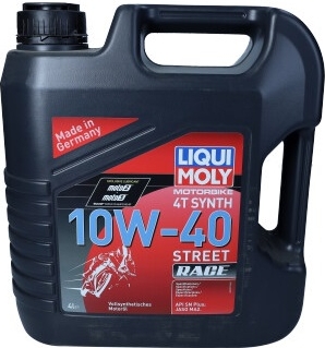 Street Race 4T 10W-40 syntetisk motorcykelolie – 4 liter