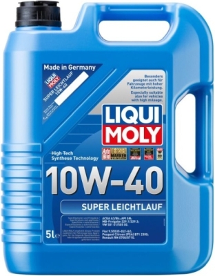 10W-40 Super letløbsmotorolie – 5 liter