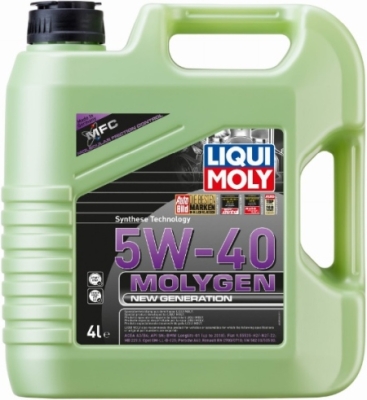 Molygen 5W-40 fuldsyntetisk motorolie – 4 liter