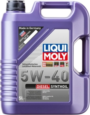 Syntetisk dieselmotorolie 5W-40 – 5 liter