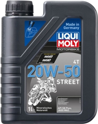 20W-50 4T Street motorcykelolie – 1 liter