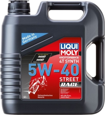 Motorcykelolie 5W-40 4T Race Synthetic – 4 liter