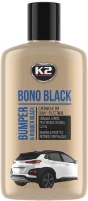 K2 Bono Black gummi- og plastfornyer 250 ml
