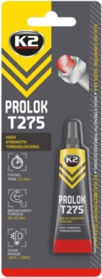 K2 Prolok T275 stærk gevindsikring – rød, 6 ml