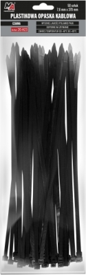 Sorte kabelbindere 7,6 x 370 mm – 50 stk.