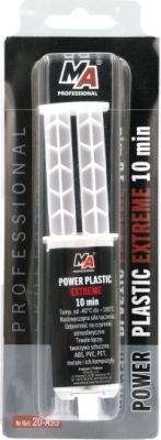 MA Professional Power Plastic Extreme konstruktionslim grå 25 ml inkl. blandespidser