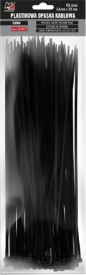 Sorte kabelstrips 4,8 x 370 mm – 100 stk.