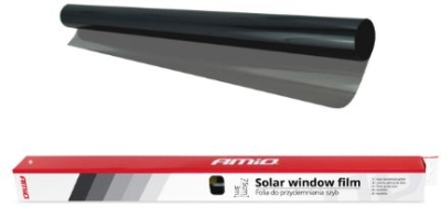 Sort solfilm til bilruder 75 x 300 cm – 30 % lysgennemgang