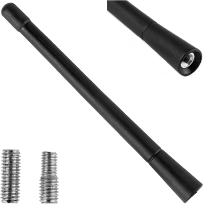 Bilantennestav 18 cm med 2 adaptere