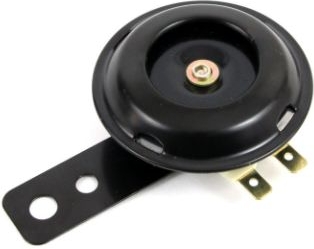 12 V signalhorn Ø65 mm – sort