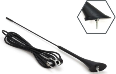Bilantenne 40 cm med 5 mm adapter