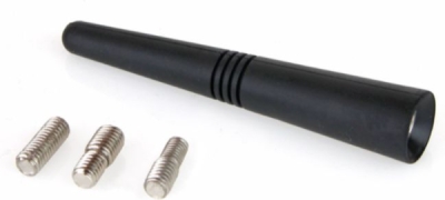 Universal bilantenne 9 cm med 3 gevindadaptere