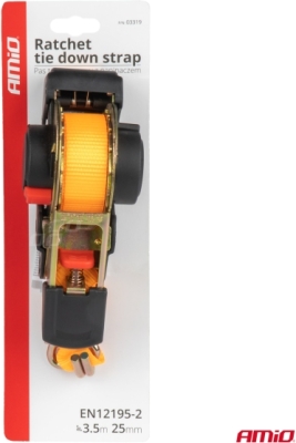 Automatisk oprullelig transportrem 500 kg – 4 m med J-krog