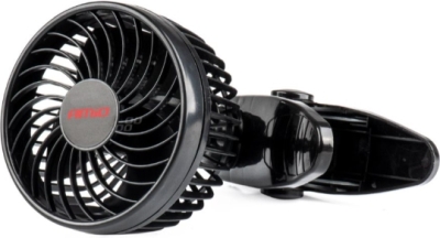 12 V bilventilator med clips – 4,5 tommer