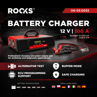 Expert Supply elektronisk batterilader og bufferstrømforsyning 12 V / 100 A