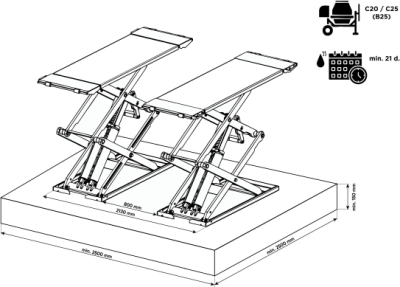 OKG-3500NP sakselift 3,5 ton 400 V