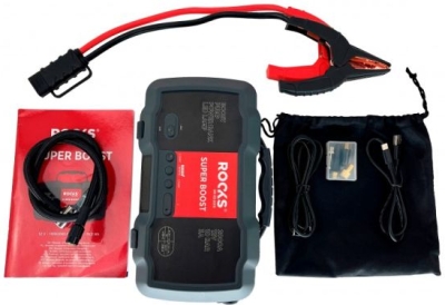 ROOKS Super Boost 12 V jumpstarter med kompressor – 2000 A