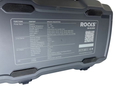 ROOKS Super Boost 12 V jumpstarter med kompressor – 2000 A