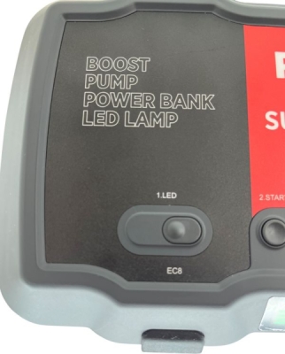 ROOKS Super Boost 12 V jumpstarter med kompressor – 2000 A