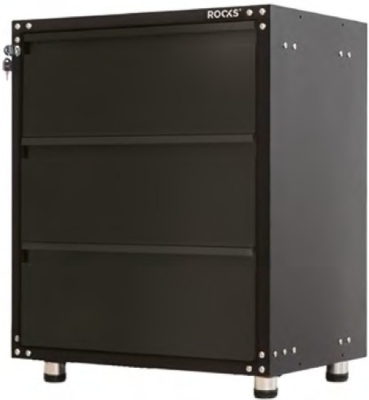 RMS 3S sort servicekabinet 67,5 x 46,5 x 84,5 cm