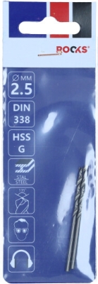 PRO metalbor 2,5 mm HSS-G M2 – 2 stk.