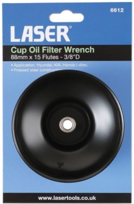 Oliefiltertop 88 mm med 15 spor til Honda