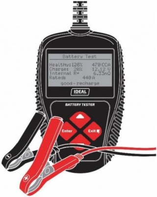 BDT107 12 V batteri- og installationstester med display
