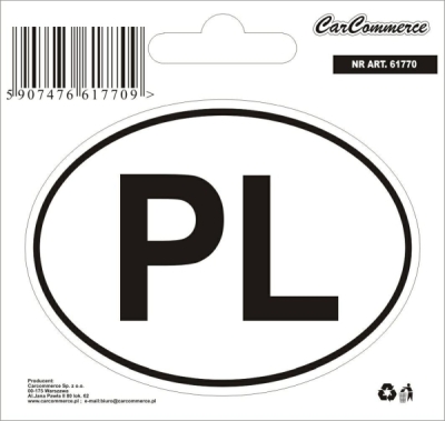 PL-landemærkat til bil