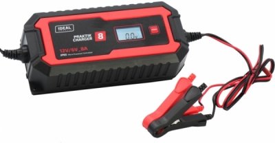 PRACTIK Charger 8 mikroprocessorstyret batterilader 6/12 V – 8 A