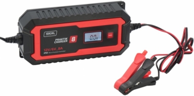 PRACTIK Charger 8 mikroprocessorstyret batterilader 6/12 V – 8 A