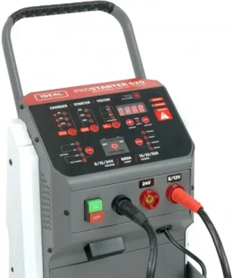 Prostarter 620 STD 6/12/24 V batterilader og startbooster – 55 A / 600 A