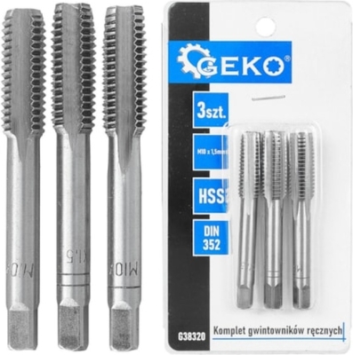 Håndtapsæt M10 x 1,5 mm – 3 dele