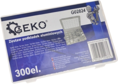 Aluminiumsskiver – sortiment med 300 dele i 30 størrelser
