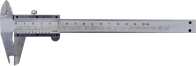 Stålskydelære 0–150 mm med dybdemåler