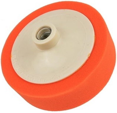 Orange polersvamp 150 x 45 mm med M14-gevind