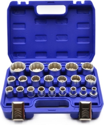 12-kant toppesæt 1/2" – 8-36 mm, 21 dele