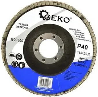 GEKO lamelslibeskive 115 mm P40