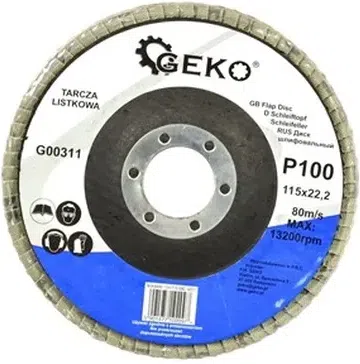 GEKO lamelslibeskive 115 mm P100