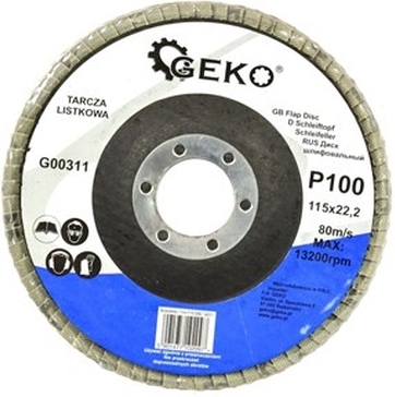 GEKO lamelslibeskive 115 mm P100