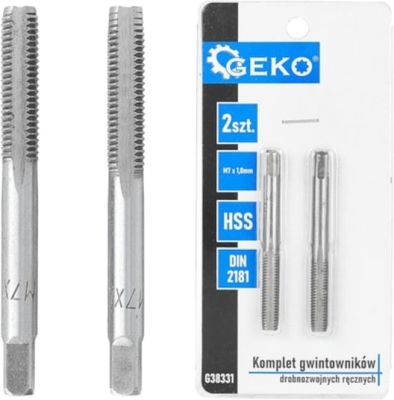 Håndtapsæt M7 x 1,0 mm – 2 dele